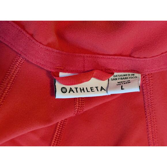 Athleta Full Zip Fitness Salutation Jacket - Women's Size L - Red Lychee - Picture 6 of 7